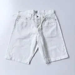 POST O'ALLS ホワイト デニム ショートパンツ Mのサムネイル