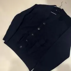 UNIQLO＋J プレミアムラムVネックカーディガン ネイビー　L