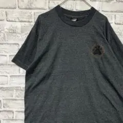 USA製90sヴィンテージTシャツ！シングルステッチ　グレー半袖古着　XL 17