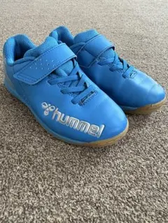hummel フットサルシューズ ブルー　20センチのサムネイル