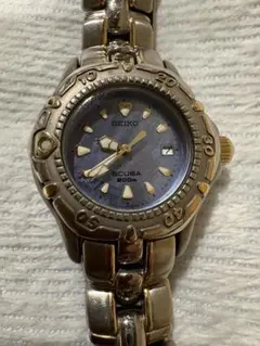 美品 稼働⭐️SEIKO セイコー 腕時計 チタン クロノグラフ パープル 4