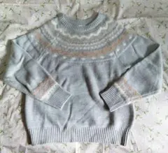 C・O・L・Z・A　コルザ　ノルディックセーター　グレイ