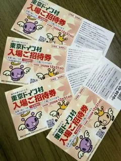 ★東京ドイツ村★入場ご招待券 4枚セットのサムネイル