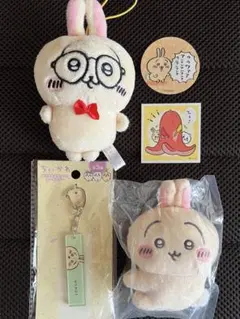 【ちいかわ】うさぎ5点セット　クリップぬいぐるみ2