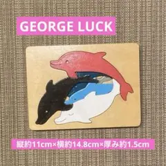 【大特価】GEORGE LUCK イルカ　木製パズル　知育玩具　匿名配送