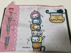 サンエックス にゃんにゃんにゃんこ フラットポーチ にゃんこアイス