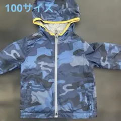 100サイズbaby GAPリバーシブルジャンパー、男の子、迷彩