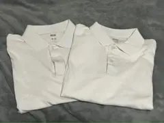 ホワイトポロシャツ2枚セット