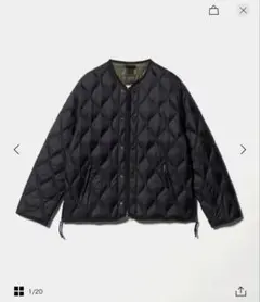 ＜TAION＞ミリタリー M65 ライナー Wジップ ショート ダウンジャケット