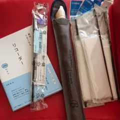リコーダー 新品 &本 掃除棒3本 お値下げしました！