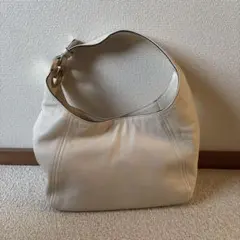 MICHAEL KORS ホワイトレザー ショルダーバッグ