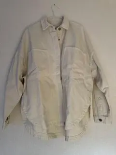 ZARA ホワイトシャツジャケット M 新品未使用