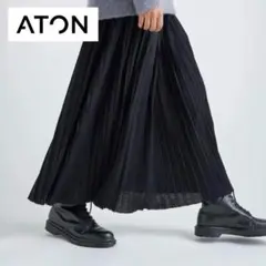 ATON WOOL PLAIN JERSEYI プリーツスカート サイズ02のサムネイル