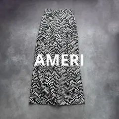 未使用品タグ付きアメリAmeri VINTAGEモノクロ幾何学模様 ワイドパンツ メルカリ