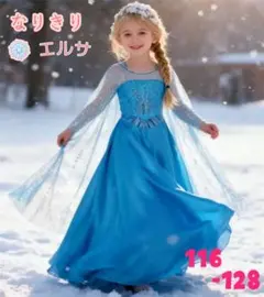 ★新作/新品★アナ雪　エルサ　ドレス　ケープ付き　　ディズニープリンセス