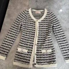 Rady ノーカラーツイードジャケット