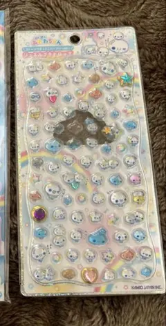 【新品未使用】ぷくぷくあわわちゃん　カミオジャパン ジュエルプチドロップ シール