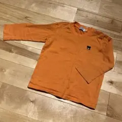 DOUBLE.B オレンジ 長袖Tシャツ　90