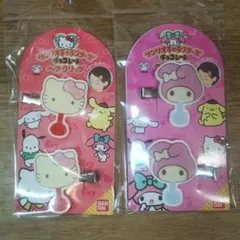 サンリオ チョコレートヘアクリップ 2個セット ハローキティ マイメロディ