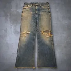 鬼フェード◎ Wrangler Faded Flare Denim Pants