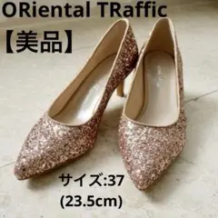 【美品✨】 ORiental TRaffic ポインテッドトゥグリッターパンプス