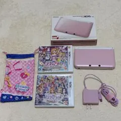 ニンテンドー3DS LL ピンクXホワイト ・アイカツ！ゲームセット