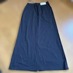 UNIQLO ウルトラストレッチエアリズムロングスカート S ブラック