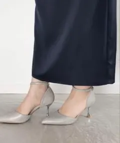 RANDA 2WAYグリッターストラップパンプス