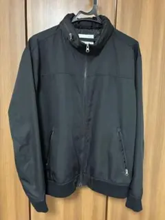 黒 ナイロン ジャケット フード付き