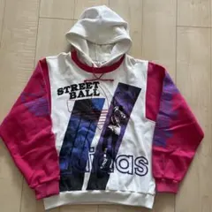 アディダス90s古着パーカーアブドゥル・ジャバーモデル（ストリートボール）