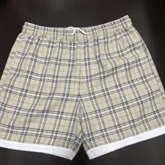 ベージュ チェック柄 ショートパンツ　Burberry柄