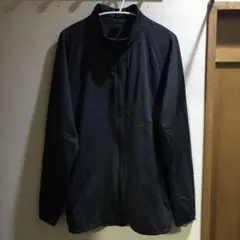 ワークマン ジップアップジャケット 長袖 L ダークグレー杢