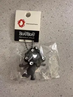 万博　黒ミャクミャク　PVCキーホルダー　B