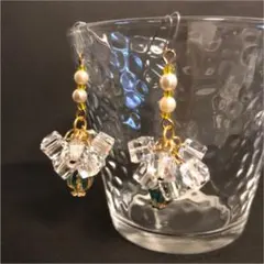 葡萄ピアス ハンドメイド