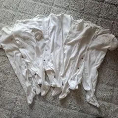 ホワイト　ロンパース ４点セット　まとめ売り　NeXTbaby　長袖