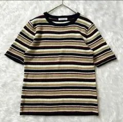 【オリーブ デ オリーブ】 Tシャツ 春夏 細見え ボーダー 美品のサムネイル