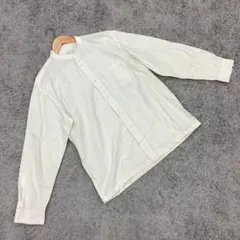 ✨無印良品✨MUJI♡バンドカラーシャツ♡コットン100%♡長袖♡(L)