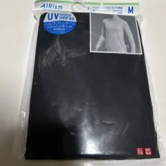 UNIQLO AIRism 長袖 Tシャツ M ブラック　UVカットクルーネック