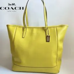 大容量❤︎COACH トートバッグ イエロー マスタード　A4 ビジネスバッグ