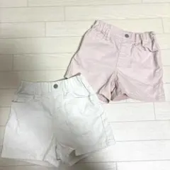 【UNIQLO】 デニムショートパンツ110cm 2枚セット
