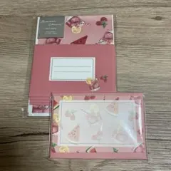 LAB CLIP サマーチアーズ ミニレター カード 2点セット