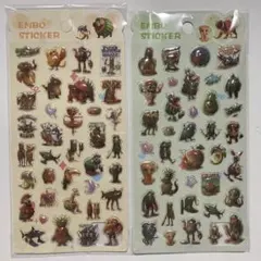 C93 イタリアンブレインロット　3D ぷくぷくシール　2枚セット