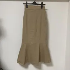 マーメイドスカート　ブラウン