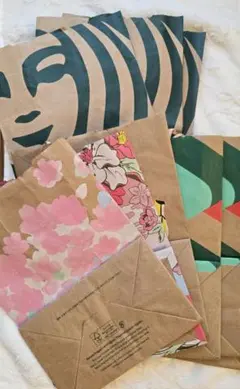 スターバックス ショッパー　通常　ホリデー2024　さくら　バナナ　9枚セット