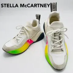 stellamccartney スニーカー - 白×ピンク×マルチ 厚底