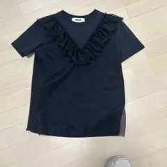 美品　MSGM フリル チュール Tシャツ ブラックのサムネイル