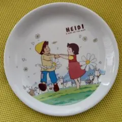 アルプスの少女 「ハイジ＆ペーター」絵皿