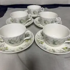 Minton 花柄 カップ・ソーサー 5個セット
