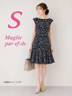 Maglie par ef-de ネイビー フレアワンピース S ノースリーブのサムネイル