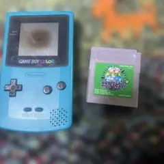 【ジャンク品】ゲームボーイカラー ターコイズ 本体のみ　ソフト付き